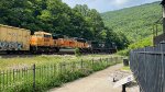 Former BNSF SD70MAC, WFRX 8867, Rounding Horseshoe Curve